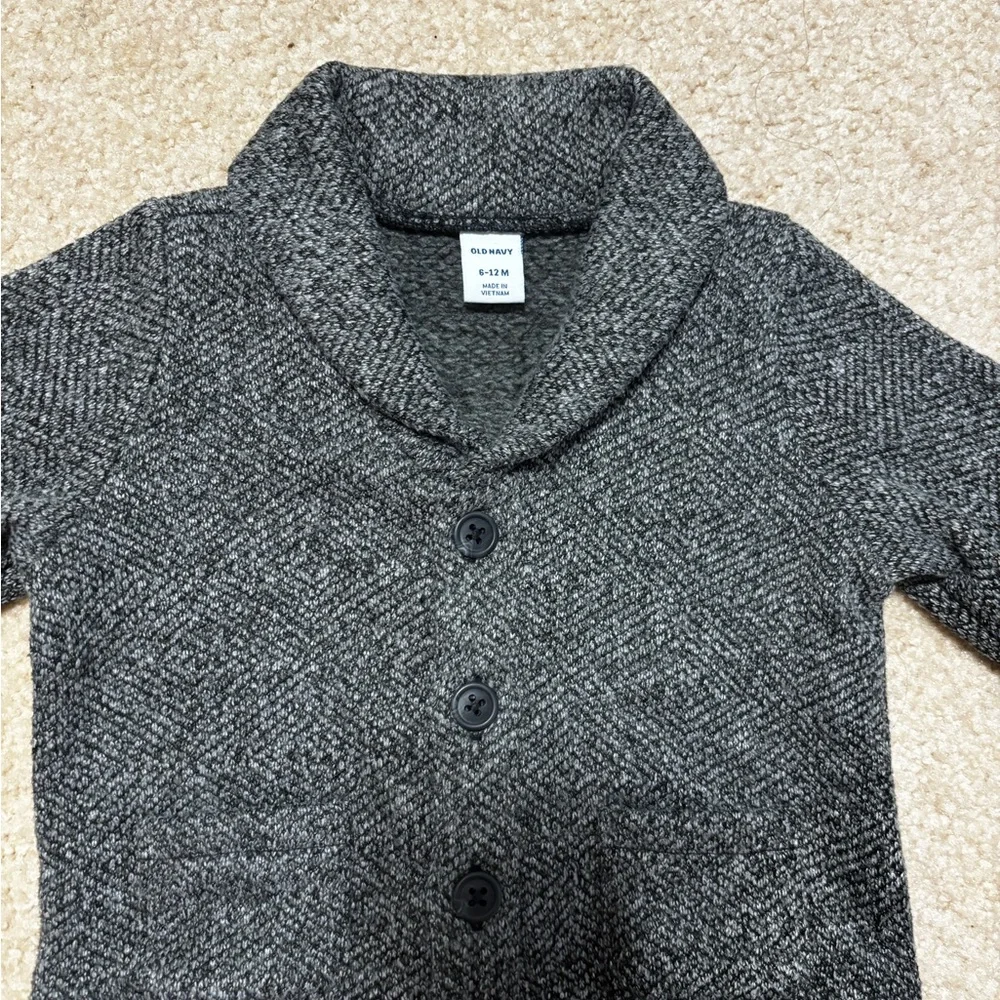 Old Navy Charcoal Cardigan Size 6-12 Months